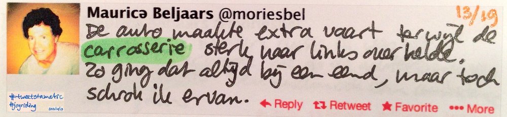 Handgeschreven tweet 13