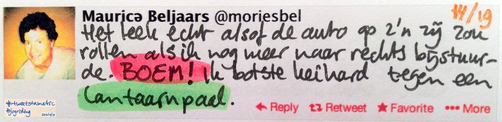 Handgeschreven tweet 14