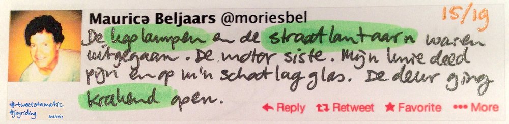 Handgeschreven tweet 15