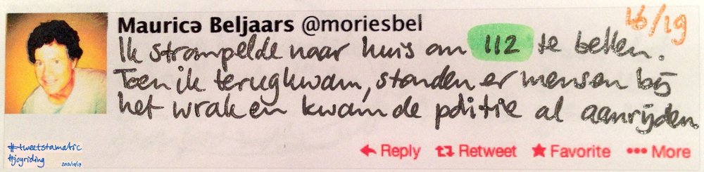 Handgeschreven tweet 16