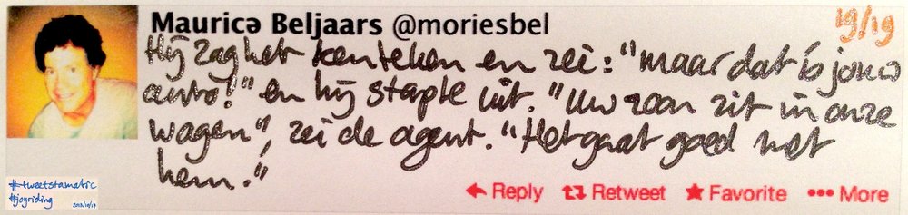 Handgeschreven tweet 19