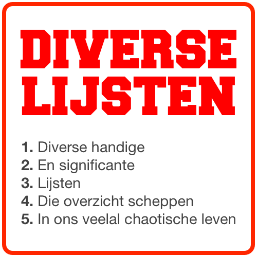 Eerste logo van @diverselijsten